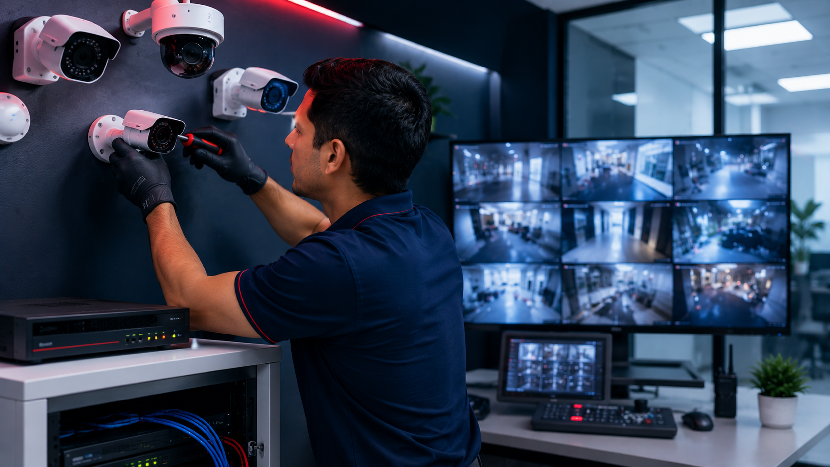 Camaras de seguridad CCTV y seguridad informatica para empresas